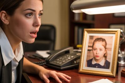 La nueva secretaria se quedó paralizada al ver su foto de infancia en la oficina de su jefe…