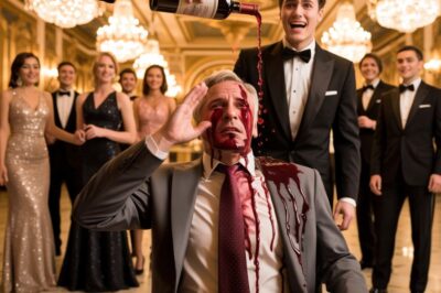 Me rociaron con vino, pensando que solo era un pobre anciano irrelevante en su fiesta, pero minutos después, cuando se dieron cuenta de que yo era el multimillonario detrás de su acuerdo de 800 millones de dólares, lo que hice a continuación dejó a toda la sala congelada.