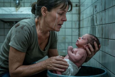 A las 3 de la madrugada, en el silencioso baño de una parada de la autopista, Martha creyó sacar una bolsa de basura, hasta que la “basura” gimió. El contenedor se estremeció. Algo dentro seguía vivo. Cuando abrió el forro y vio a un recién nacido —azul, helado, apenas respirando—, sus rodillas tocaron el frío azulejo antes de que pudiera comprenderlo. Envolvió al bebé en toallas y susurró: “No eres basura. Eres precioso. Te tengo”. Y desde ese momento, la vida de Martha cambió para siempre.