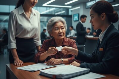“El secreto en el banco: Mi nuera me acompañó, nhưng una nota secreta de un empleado salvó mi vida.” (