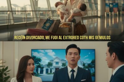 “Recién divorciada, me fui al extranjero con mis gemelos: mi ex fue a comprar una mansión con su amante, pero al pasar la tarjeta quedó humillado.”