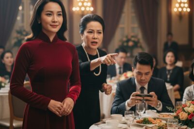 “Mi suegra me humilló en su banquete: ‘Una nuera en la mesa principal es de mala suerte’. Yo solo asentí.”