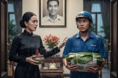 “Justo el día del funeral de su esposo, esta mujer rica se congeló. El repartidor que llegó a su puerta era la viva imagen de su esposo fallecido.”