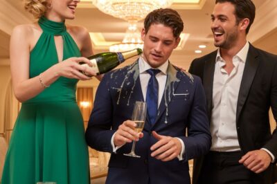 El director ejecutivo y su esposa se burlaron del hombre tranquilo de traje sencillo. Para humillarlo, le echaron vino tinto encima delante de todos. «Conoce tu lugar», susurró ella. Él simplemente sonrió, salió e hizo una llamada. Y entonces su imperio de 800 millones de dólares empezó a derrumbarse.