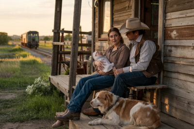 Mujer EMBARAZADA es arrojada del TREN… y el COWBOY que la salva cambia su destino para siempre