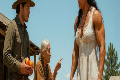 «¿Te CASARÍAS con mi HIJA GIGANTA? La viuda pobre se lo suplicó TODO el pueblo… ¡SOLO UN RANCHERO…