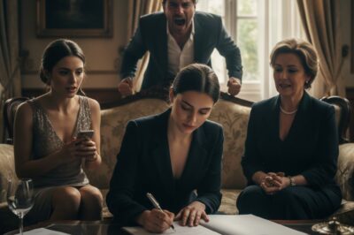 “La familia de mi esposo se unió para obligarme a divorciarme y dejarme sin nada. Firmé de inmediato. Cuando él se enteró, gritó…”