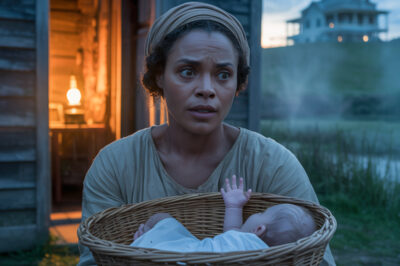 La noche aún no se había rendido cuando Lucy abrió la puerta y encontró una canasta respirando vida en el umbral. Dentro, un bebé blanco como la harina, ojos de vidrio azul, un susurro de leche y peligro. En Charleston, 1855, ese hallazgo no era solo un milagro: era una condena. La nota decía confío en usted; el mundo decía brujería. Lucy dijo hijo. Y el destino, impaciente, ya afilaba sus revelaciones.