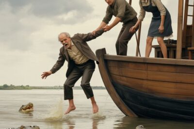 “Baja al río con los cocodrilos”, me susurró mi nuera mientras me empujaba al río Amazonas. Mi hijo solo me miró y sonrió. Pensaron que mis 2 mil millones de dólares eran suyos. Pero más tarde ese día, cuando llegué a casa… estaba sentada en la silla esperando…