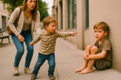MAMÁ… ÉL ESTUVO EN TU PANZA CONMIGO… DIJO EL HIJO SEÑALANDO AL NIÑO DE LA CALLE