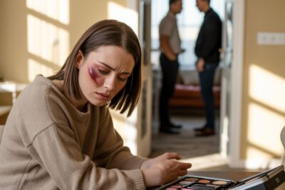 Mi esposo me golpeó porque le dije que salía a menudo con sus amigos. Después, se durmió tranquilo. A la mañana siguiente, me trajo maquillaje y me dijo: «Mis amigos vienen a comer. Cúbrete estas heridas y sonríe».