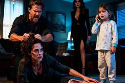 Cuando mi esposo me agarró del cabello y me rompió la pierna, le hice una señal a mi hija de cuatro años. Ella marcó el número secreto y dijo: “Abuelo, mamá parece que se va a morir”.