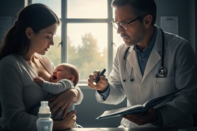 “Mi bebé de 3 meses gritaba al amamantar, lo llevé al médico a escondidas y me dijo: ‘¡Llame a la policía!'”