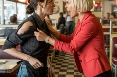 “Me disfracé de camarera para proteger a mi equipo… pero solo unos días después, una clienta me rasgó el uniforme frente a todo el comedor lleno… sin saber que estaba humillando a la dueña, ni que cada segundo estaba siendo grabado por las cámaras.”