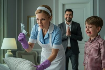 EL NIÑO GRITABA AL DORMIR… HASTA QUE LA NIÑERA ABRIÓ SU ALMOHADA Y VIO LA VERDAD.