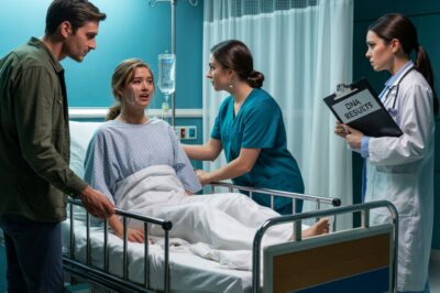 Cuando mi hermana se puso de parto, fui corriendo al hospital, solo para encontrar a su marido coqueteando con una enfermera mientras ella gritaba sola en la sala de partos. “¿Dónde estabas?”, gritó al verme. Antes de que pudiera responder, irrumpió y espetó: “Está exagerando. No la escuches”. Pero entonces entró el médico con una carpeta en la mano y dijo en voz baja: “Señor… tenemos que hablar de los resultados de ADN que insistió”. La sala se quedó paralizada. Mi hermana lo miró y por fin lo entendió todo.