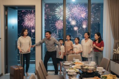 “Seis miembros de la familia de mi marido vinieron a mi casa para el Tet (Año Nuevo Lunar). Mi suegra me ordenó preparar el banquete. Yo, de inmediato, tomé mi maleta y me fui…”