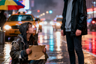 “Un adolescente rico se quedó helado en el momento en que vio a un chico sin hogar con un rostro idéntico al suyo — la idea de que pudiera tener un hermano jamás se le había pasado por la cabeza…”