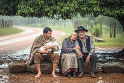 Peón viudo encontró a una pareja de ancianos abandonados en el camino… y su gesto los hizo llorar