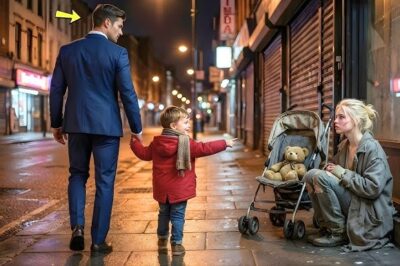 Un rico ignoró a la mendiga hasta que su hijo dijo: “Papá, es mamá”