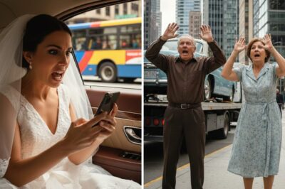 Estaba en el coche nupcial, vestida de novia, hirviendo de rabia, y aun así entré en mi banco. Mis padres adoptivos nunca me dieron valor desde que tuvieron a su propio hijo, y ni siquiera asistieron a mi boda