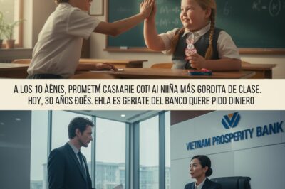 “A los 10 años, prometí casarme con la niña más gordita de la clase. Hoy, 30 años sau, ella es la gerente del banco donde pido dinero.”