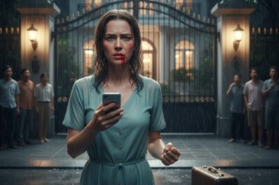 “Mi esposo me abofeteó, mi suegra me echó gritando: ‘¡Lárgate de mi casa ahora!’. Hice una sola llamada: ‘Recuperen todas mis propiedades de inmediato’.”