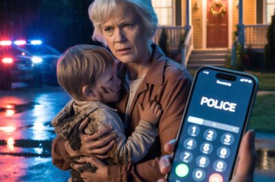 Al regresar del funeral de mi nieto de 8 años, lo encontré de pie frente a mi casa con la ropa hecha jirones. Acababa de poner flores en su ataúd. “Abuela, ayúdame…”, gritó, temblando, con la cara cubierta de barro. “¿Qué pasó?”. “En realidad…”. En cuanto escuché sus palabras, me quedé paralizada. Lo abracé fuerte y corrí a la policía…