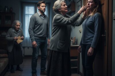 “Tres bofetadas y una lección: El día que mi esposo enfrentó a su madre para defenderme.”