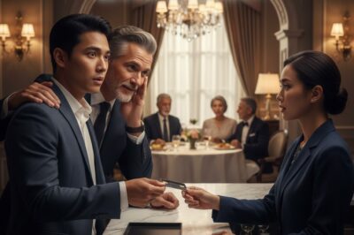 “La primera vez que conocí a los padres de mi novia, a mitad de la cena fui a pagar la cuenta en secreto. El dueño del restaurante me dijo…