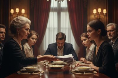 “En medio de la cena, mi suegra presentó un contrato para alquilar la casa que YO compré; mi respuesta dejó a todos en silencio sepulcral.”