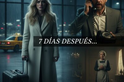 “Abandonada en el aeropuerto en una noche gélida. 7 días después, él le pregunta a la criada por mí.”