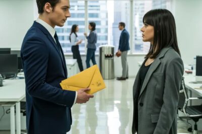 Mis padres siempre favorecieron a mi hermana, pero cuando ella consiguió un trabajo, me echaron de casa llamándome una aprovechada. Al día siguiente, cuando ella fue a incorporarse a su nueva empresa, me vio allí, sonrió con desprecio y dijo: —¿Has venido a rogar por un trabajo de empleada doméstica? Yo sonreí con calma y le respondí: —No, he venido a entregarte tu carta de despido. Su rostro se quedó pálido al instante.