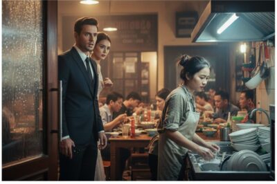 “Multimillonario a punto de casarse cambia de idea al ver a una lavaplatos.”)