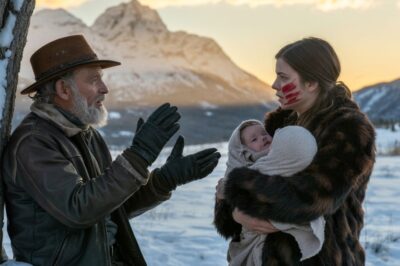 El leve murmullo de la nevada se mezclaba con un sonido inesperado: el llanto agudo de un recién nacido, acompañado de la voz de una mujer que trataba de calmarlo con palabras suaves.