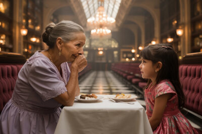 Esperó 45 Minutos Llorando En Un Restaurante De Lujo… Hasta Que Una Niña Le Dio La Más Grande Lección De Bondad