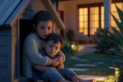 La noche que durmieron en una caseta de perro… y su papá regresó sin aviso