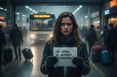 “Fui a la estación para volver a casa por Año Nuevo; al llegar a la puerta, una desconocida me dio un papel: ‘¡No subas al autobús o morirás!'”