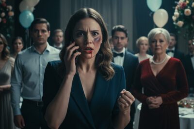 “Mi esposo me golpeó por orden de su madre en la fiesta de mi hijo. Mi venganza empezó con una sola llamada: ‘¡Ahora mismo!'”