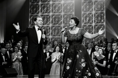 Una Mujer Misteriosa Subió Al Escenario Con Sinatra — Su Voz Lo PARÓ En Seco