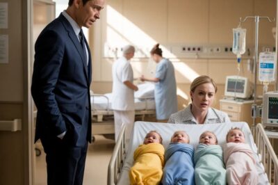 Se alejó de su esposa en el hospital después de que ella diera a luz a cinco bebés de piel oscura… treinta años después, una prueba de ADN reveló la verdad.