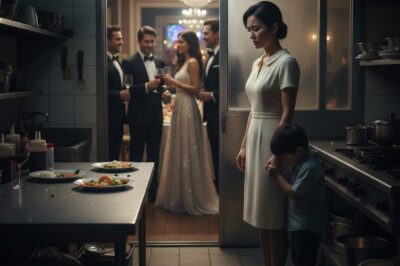 “Mi suegro nos echó a la cocina a comer sobras. Mi reacción fue irme, pero mi esposo me detuvo.”