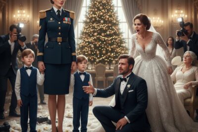 “La Mayor y sus gemelos: El inesperado regreso que hizo colapsar la boda de su exmarido 7 años después.”