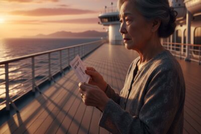 “Vacaciones sin retorno: Mi hijo me mandó a un crucero con un boleto de solo ida.”