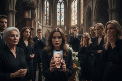 “Mi suegra me interrumpió durante el funeral de mi padre… ¡Su confesión impactó a todos!”