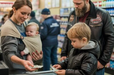 Una madre sin dinero no podía permitirse la leche de fórmula en un supermercado — lo que hizo después el hijo del motociclista desveló una verdad para la que nadie estaba preparado