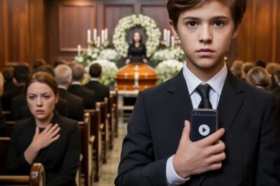 En el funeral de mi marido, su madre me miró fijamente y dijo con frialdad: —Mejor que ya no esté, antes que tener que seguir viviendo con la vergüenza que ella le hizo pasar. Unos cuantos familiares asintieron, murmurando entre ellos en señal de aprobación. Yo abrí la boca para responder, pero no llegué a decir ni una palabra. Entonces mi hijo, de ocho años, se levantó de su asiento. Tenía el móvil de su padre entre las manos, sujetándolo con fuerza, como si fuera lo único que lo mantenía en pie. Caminó un paso hacia delante y, sin titubear, miró a su abuela. —Abuela —dijo con una voz sorprendentemente firme—, ¿quieres que ponga la grabación que papá hizo sobre ti la semana pasada? La expresión de ella se desmoronó al instante. Se le fue el color de la cara, como si la sangre se le hubiera retirado de golpe. Y en ese mismo segundo, toda la sala quedó en silencio absoluto.