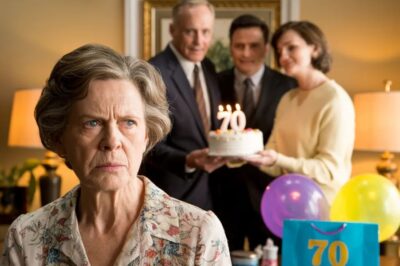 Entré en la habitación el día de mi 70.º cumpleaños con un moretón oscuro ardiéndome bajo el ojo, y las risas se apagaron al instante. Alguien susurró: “¿Qué pasó?”. Mi hijo respondió antes de que yo pudiera abrir la boca. —Mi esposa —dijo con frialdad—. Le enseñó una lección. Su mujer no lo negó; al contrario, sonrió. Entonces mi otro hijo dio un paso al frente y dijo algo que rompió el silencio para siempre…