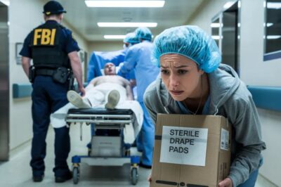 Corrí para ver a mi marido en el quirófano cuando, de pronto, una enfermera me susurró: “¡Rápido, señora, escóndase y confíe en mí! ¡Es una trampa!”. Me metió en un cuarto de material y cerró la puerta. Diez minutos después, miré por la rendija… y me quedé helada: mi marido no estaba en una camilla ni parecía enfermo. Caminaba perfectamente, hablando con un médico y dos hombres de traje, y señalaba unos documentos donde aparecía mi nombre para firmar. Resultó que él había fingido la urgencia para atraerme al hospital y hacerme firmar papeles que lo cubrirían en un fraude. Mientras yo corría desesperada creyendo que lo estaban operando, él estaba preparando la trampa.