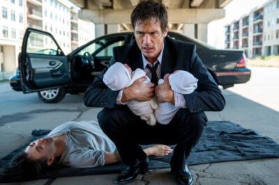 Estaba a minutos de firmar un contrato de mil millones de dólares cuando los vi: dos niños recién nacidos, con la cara roja, gritando junto a una mujer sin hogar desplomada en la acera. Frené a fondo. “¡Oiga! Señora, ¿me oye?”. No hubo respuesta. Me arrodillé más cerca… y se me paró el corazón. Era ella. Mi esposa, la que desapareció hacía dos años. Susurré, temblando: “¿Cómo está aquí…?”. El pequeño puño de un bebé me agarró el dedo como una súplica. Podría perder el trato. Pero acababa de encontrar algo mucho más valioso… y la verdad apenas comenzaba.